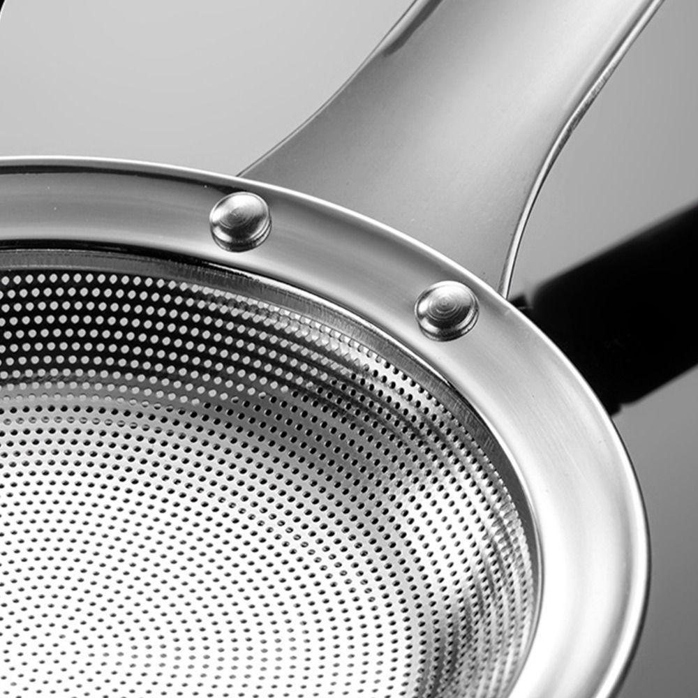 Скиммер для масла из нержавеющей стали с длинной ручкой, многоразовая ложка для фильтрации масла, кухонные гаджеты