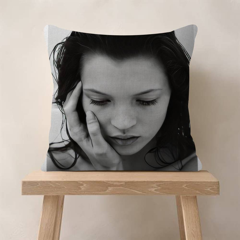 Beauty KKate Moss Pillow Cover for Bedroom Room and Living Room Sofa Decorative Cushion Cover