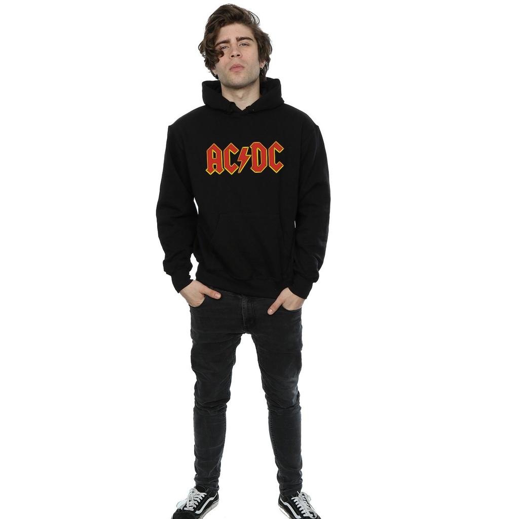 AC/DC Mens Logo Cotton Hoodie
