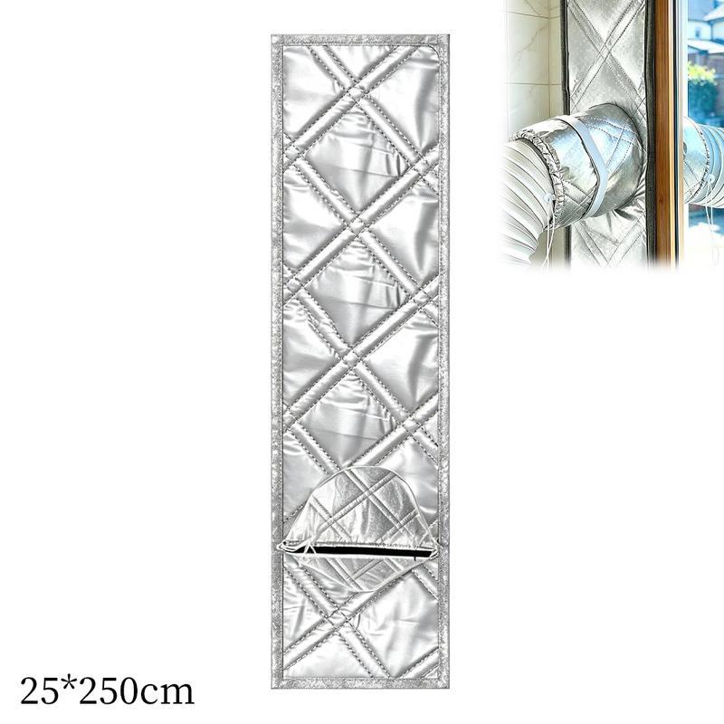Padded Portable AC Window Seal Kit Silver Coated Sliding Window Vent Cloth for Air Conditioner Exhaust Hose Insulation 2026 New