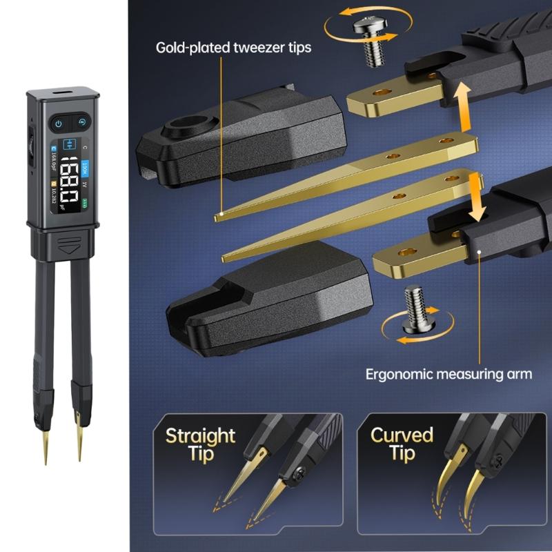 Advanced Easy to Carry Bridge Meter with High Stability ABS for Resistance Capacitance Inductance Diodes Voltage Testing