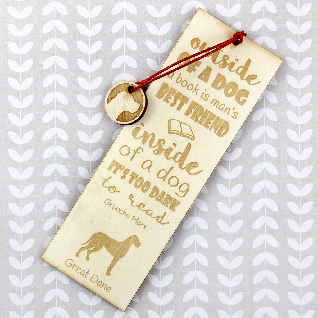 Great Dane II – Dog bookmark, personalized bookmark – Design 02 | Art-Dog