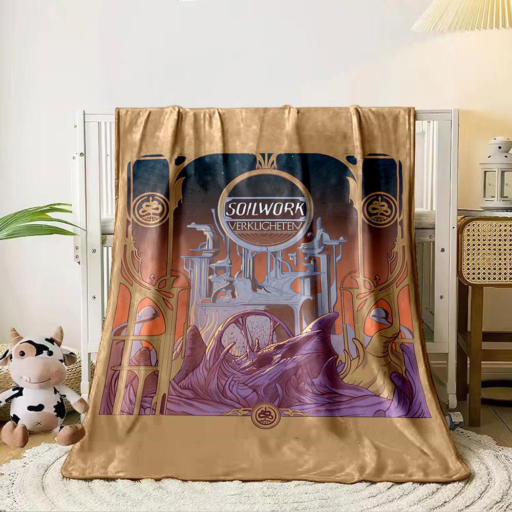 Soilwork Album Art Blanket for all seasons blanket lunch break throw gift