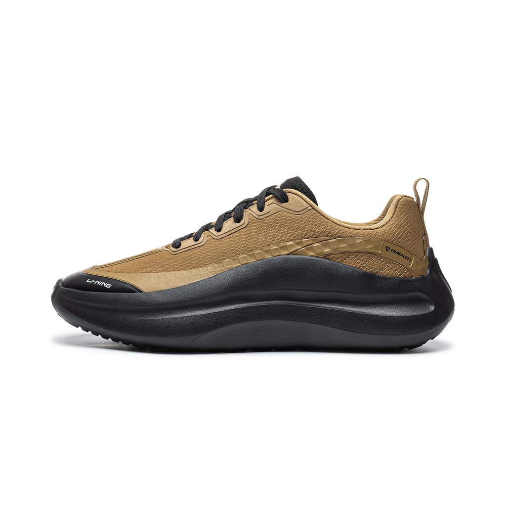 Men's Sneakers Li-Ning Cloud Wave Casual Shoes Men's Low-top Acorn Brown/Black