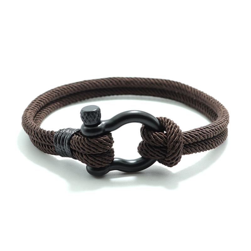 Новый мужской браслет 4 мм Lucky Rope Braclet Homme Boyfriend Present Открытый Survival Brazalete Pulseira Masculina Шнур-цепочка Pulsera