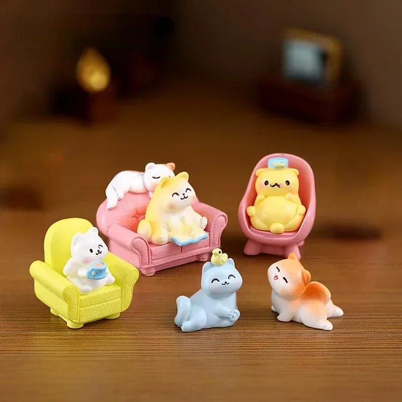Пасхальный Белый Кролик Рождественская Фигурка DIY Микро Пейзаж Домашний Декор Миниатюрные Аксессуары для Сказочного Сада Современные Новые