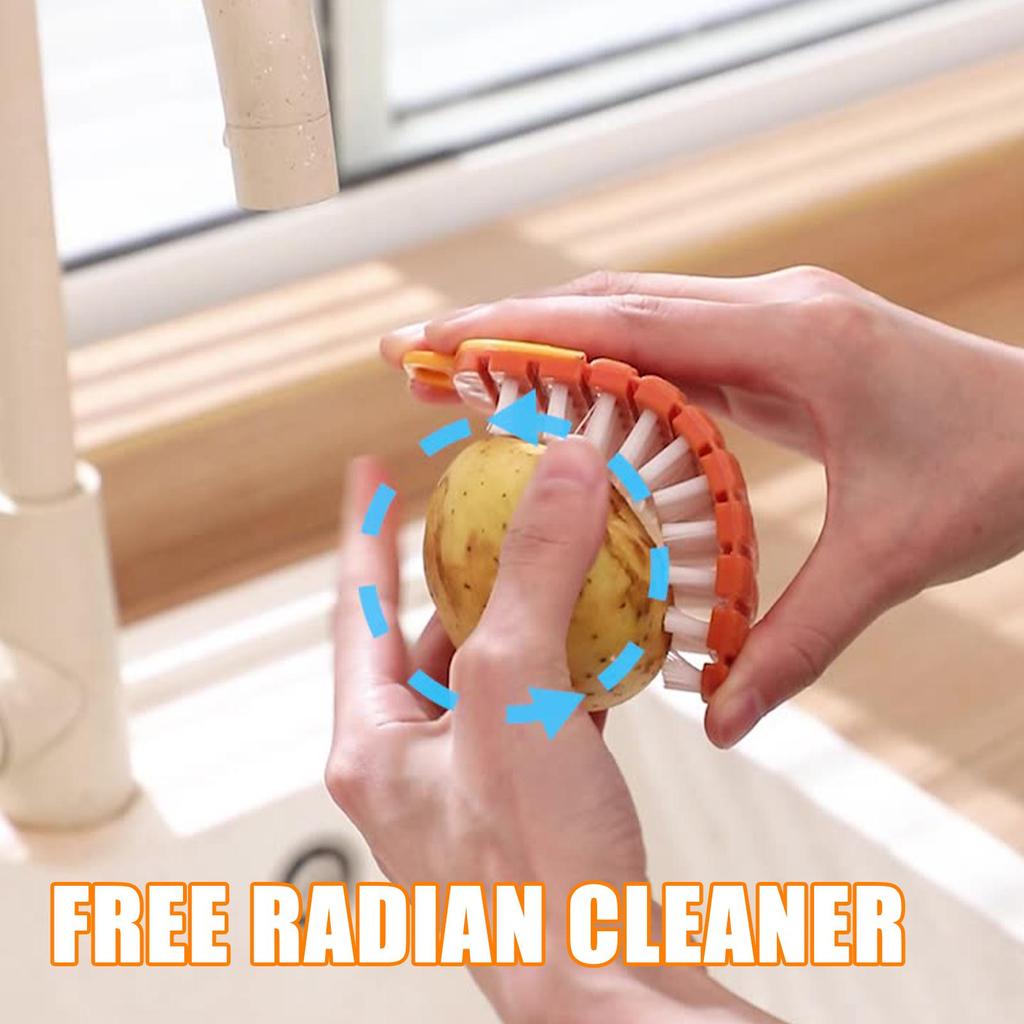 Flexible Multifunctional Fruit Vegetable Brush for Household Kitchen Cleaning Yam and Potato Puree Removal Cleaning Fruit Brush