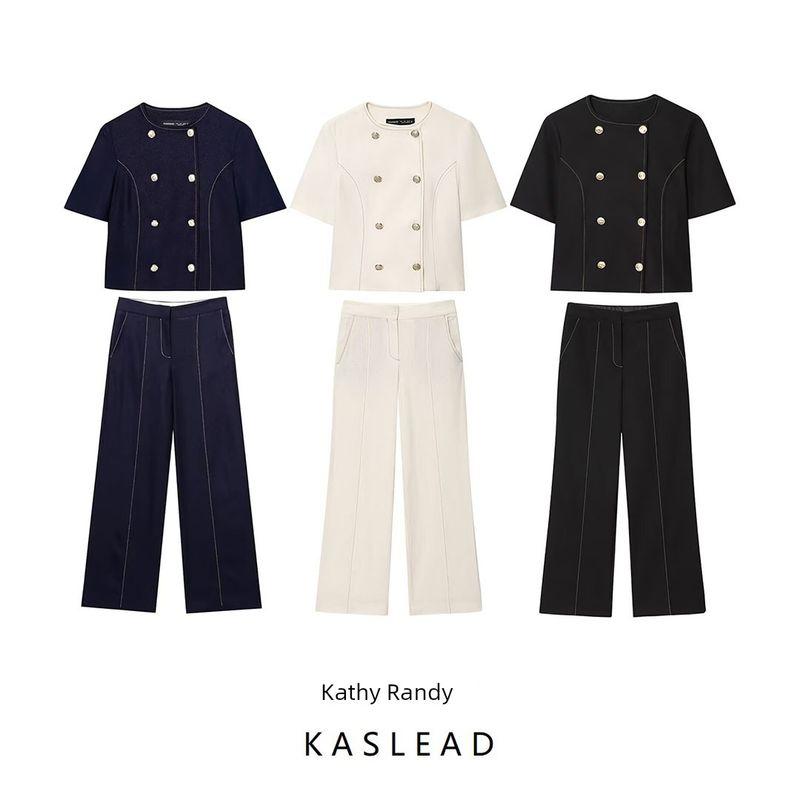 Kaslead New Arrival Women's Clothing Fashion Style Blended String Decoration Outwear Casual Pants 3429709 2899709
