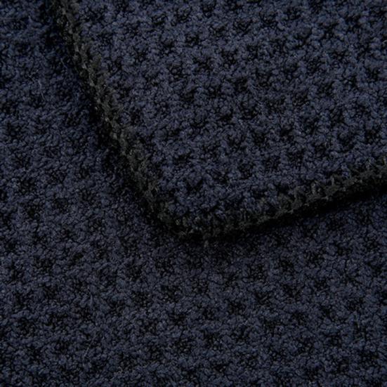 Rectangular Plaid Texture Cleaning Towel with Carabiner High Water Absorption Golf Club Towel