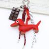 Chocolate Keychain Sausage Dog Keyring Car Key Chains Bag Charm Braided Rope Bag Pendant Keyholders for Bag Decorations