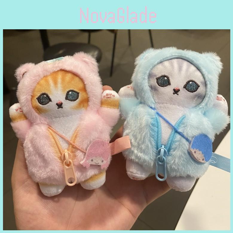 Плюшевая игрушка Mofusand Twin Stars с подвесным декором для рюкзака