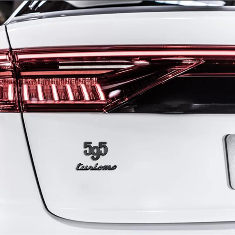595 Digital Metal Label 595 Body Modification Personalized Car Label Car Sticker Accessories Stickers for Automobile Decoration