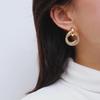 "Elegant Double-Layer Spiral Earrings for Women"