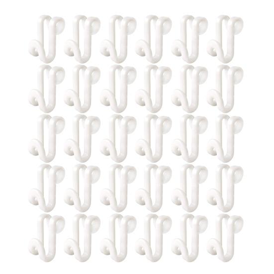 30/60Pcs Garment Hook Multi-Layer Hanger Connectors Heavy Duty Universal Stackable Closet Organizer Hooks
