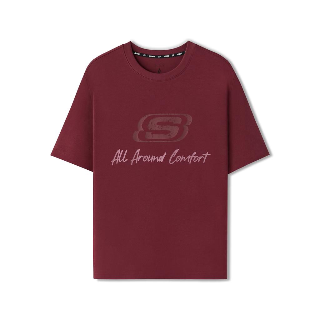 Skechers T Shirt Unisex Grape Red L225U129-003T