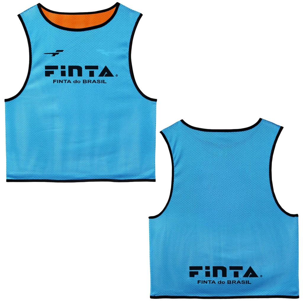 FINTA Soccer/Futsal Junior One-Size-Fit Sublimation Reversible Bib, 1 Bib, No Number, FT3528 (2261) Sax x Orange
