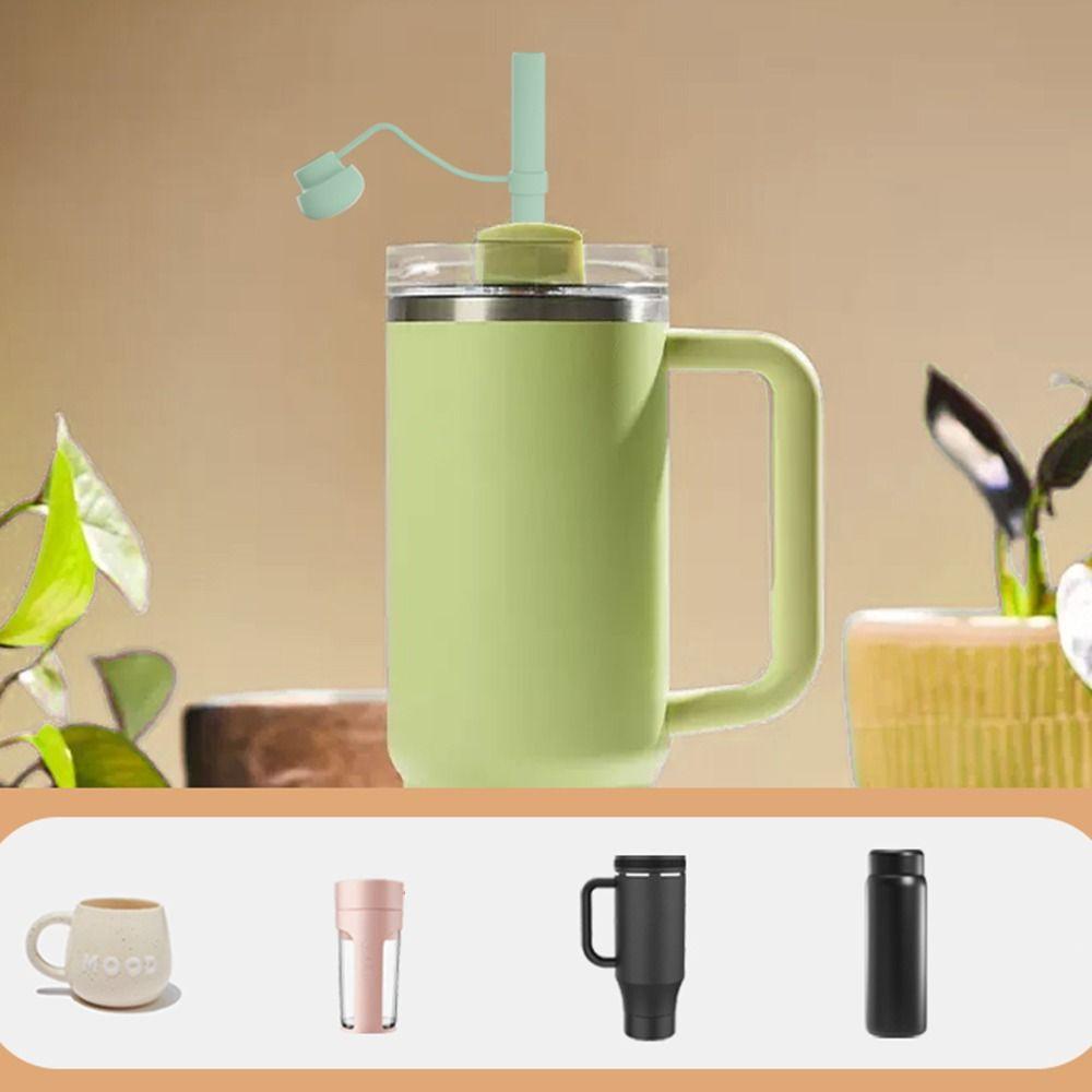 Reusable Silicone Straws Drinking Tube for Stanley 40 Oz 30 Oz Cup Tumbler for Kitchen & Bar