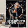 Аниме Японский Ssakamoto Ddays Цветной Гобелен Настенный Бохо Настенные Гобелены Мандала Настенные Полотна