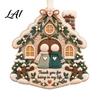 Durable Fabric Party Supplies Christmas Tree Hanging Ornament Handmade Felt Pendant for Holiday Decorative Item Office Decoration Seasonal