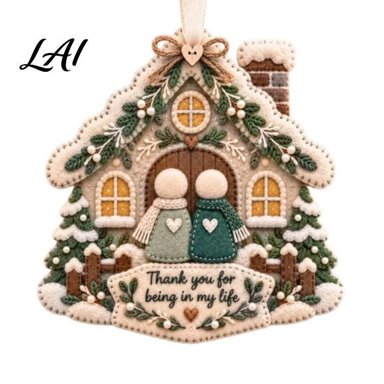 Durable Fabric Party Supplies Christmas Tree Hanging Ornament Handmade Felt Pendant for Holiday Decorative Item Office Decoration Seasonal