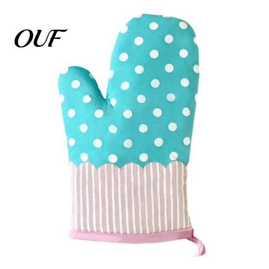 Quilted Cotton Cooking Gloves for Baking Oven Mitts, Heat Resistant Kitchen Women, 100% Anti Scald Pot Holders Microwave Non-Slip Padded & Thermal