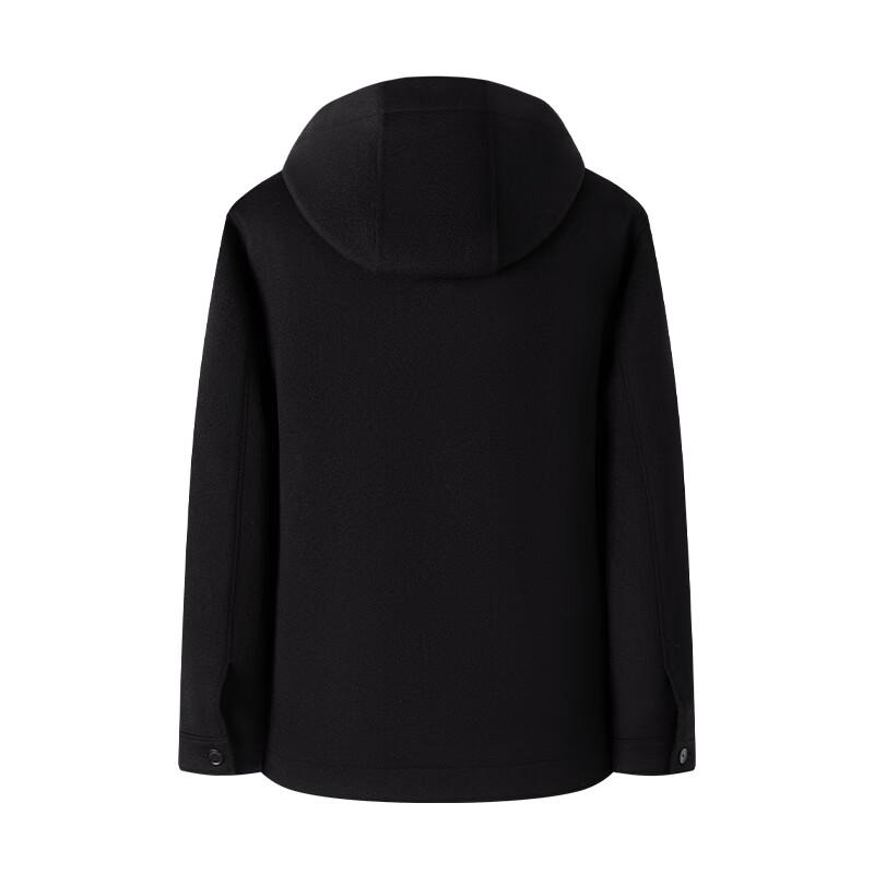 Navigare Men's Winter Hooded Wool Coat