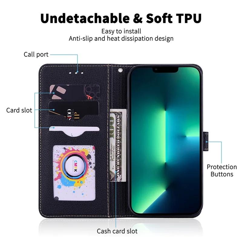 Классический однотонный кожаный чехол-раскладушка для телефона Xiaomi Redmi Note 12 11 Pro 12S 11S 11A A1 Plus Poco M4 X4 X5 Pro 5G 4G противоударный чехол-бумажник
