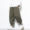 2025 Autumn Men Plaid Corduroy Pants Men Jogger Vintage Lantern Pants Y2K High Street Trousers Korean Loose Casual Sweatpants
