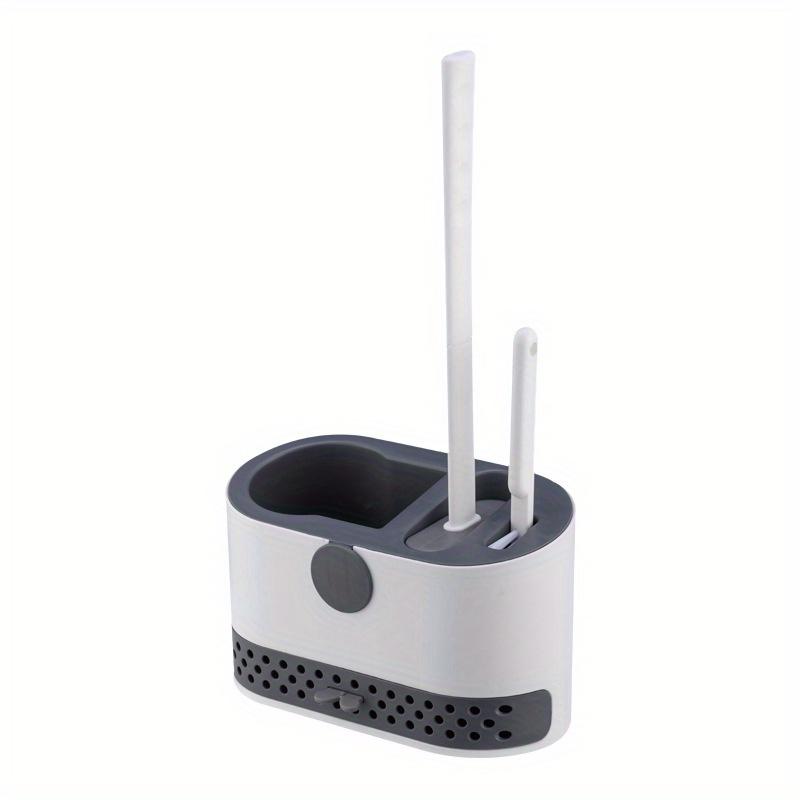 1set Wall-mounted Toilet Brush Household No Dead Angle Bathroom Toilet Cleaning Silicone Brush Toilet Brush Cleaning Set Bathroom Accessories ARI