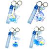 Blue Planet Waterball Cinnamoroll Keyring Silicone Smartphone Accessories Keyring Keychain Bag Airpod Keyring Sanrio, Cloud, 1pc