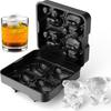 Ice Cube Tray 3D Bear Shape Food-grade Silicone Ice Mold Dishwasher Safe Slow Melting Cocktail Ice Mold