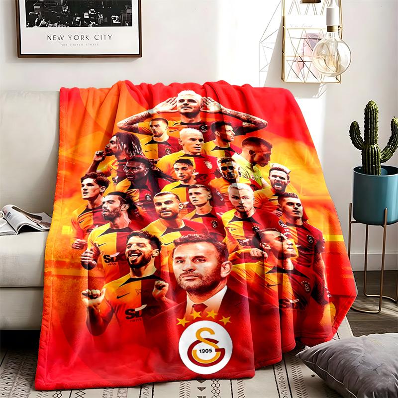 Galatasaray Theme Blanket Suitable For Beds Sofas And Camping Perfect For Both Men And Women Comfortable Bedding All Year Round