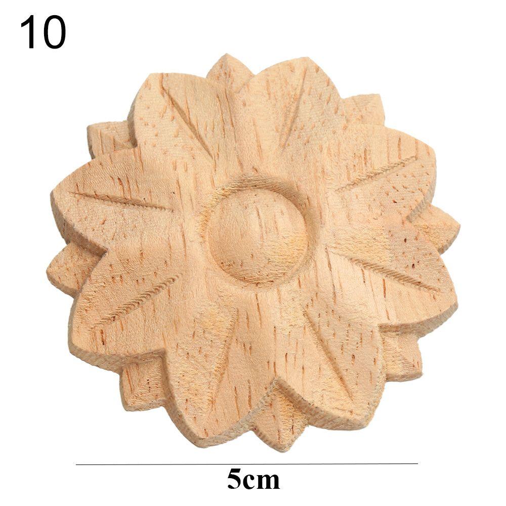 Украшение двери деревянные фигурки ремесла резьба по дереву декоративная деревянная резная угловая аппликация рамка