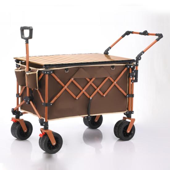 Camping Wagon Handle 180 Degrees Adjustable Folding Wagon Push Handle Outdoor Garden Cart Grocery Trolley Push Pull Bar Accessories