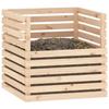VidaXL Compost Bin 80x80x78 Cm Solid Pine Wood 822187