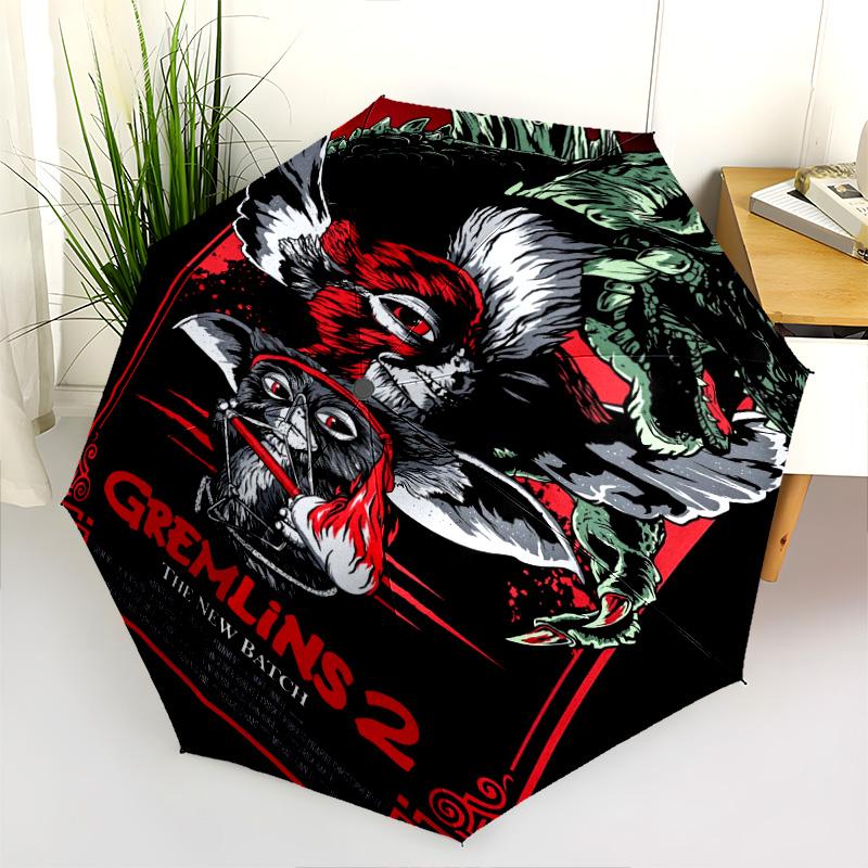 Gremlins: Chaos Unleashed Folding umbrella Suitable for all seasons travel Three folds travel printing