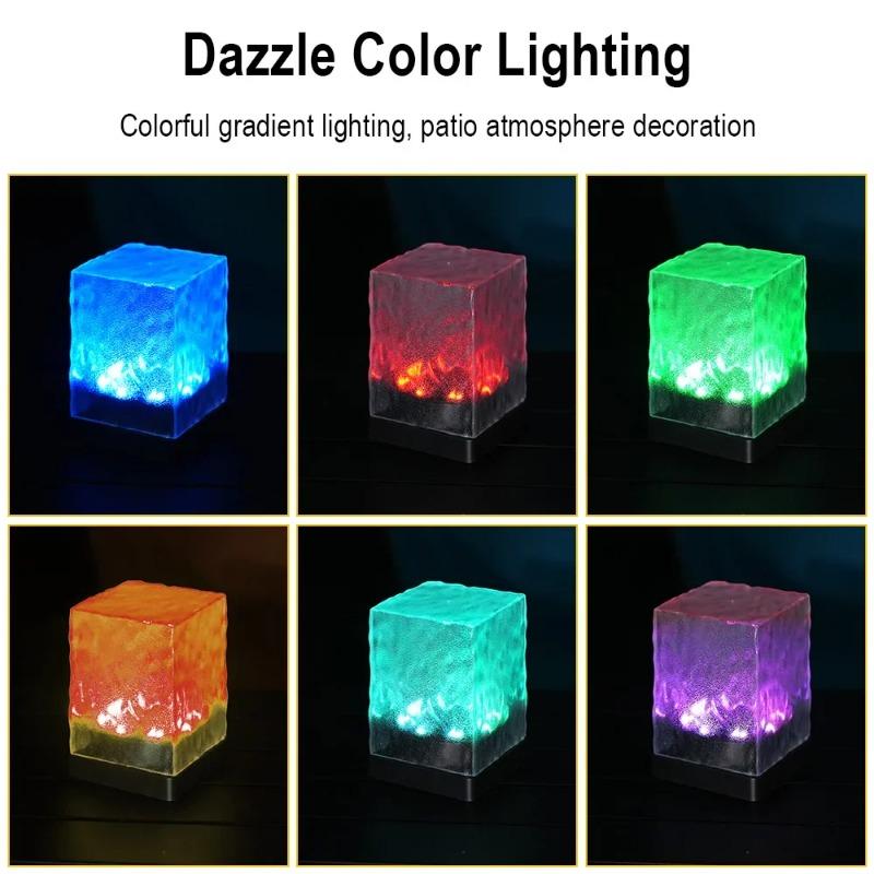 RGB LED Солнечный Садовый Фонарь Многоцветный Датчик Освещенности Водонепроницаемый Атмосферное Освещение для Сада Патио Декора Вечеринки