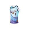 Li Ning Cba Series Xu Jie Letter Number Print Round Neck Pullover Basketball Jersey Men Jersey Wave-Blue AAYU249-1