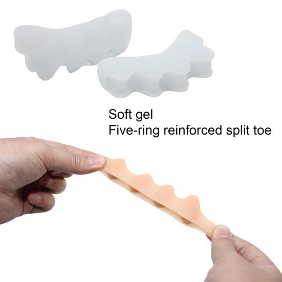 4 шт. Разделитель пальцев ног Разделитель пальцев ног Распорки пальцев ног Силиконовая поддержка пальцев ног
