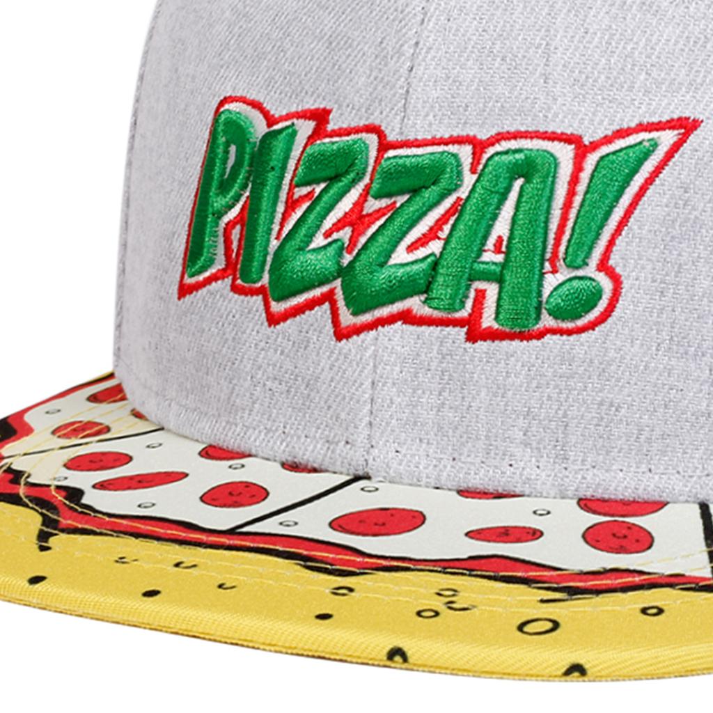 Унисекс с вышивкой буквами, принтом пиццы, шляпы в стиле хип-хоп, уличные регулируемые повседневные бейсболки, солнцезащитная шляпа
