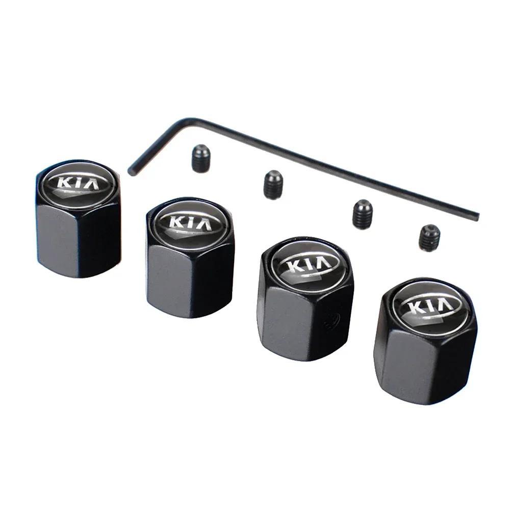 For KIA K3 K5 K7 Sportage Sorento Soul Optima Ceed Rio Soul Ceed Stinger Stonic Car Anti-theft Tire Caps Valve Cover Accessories