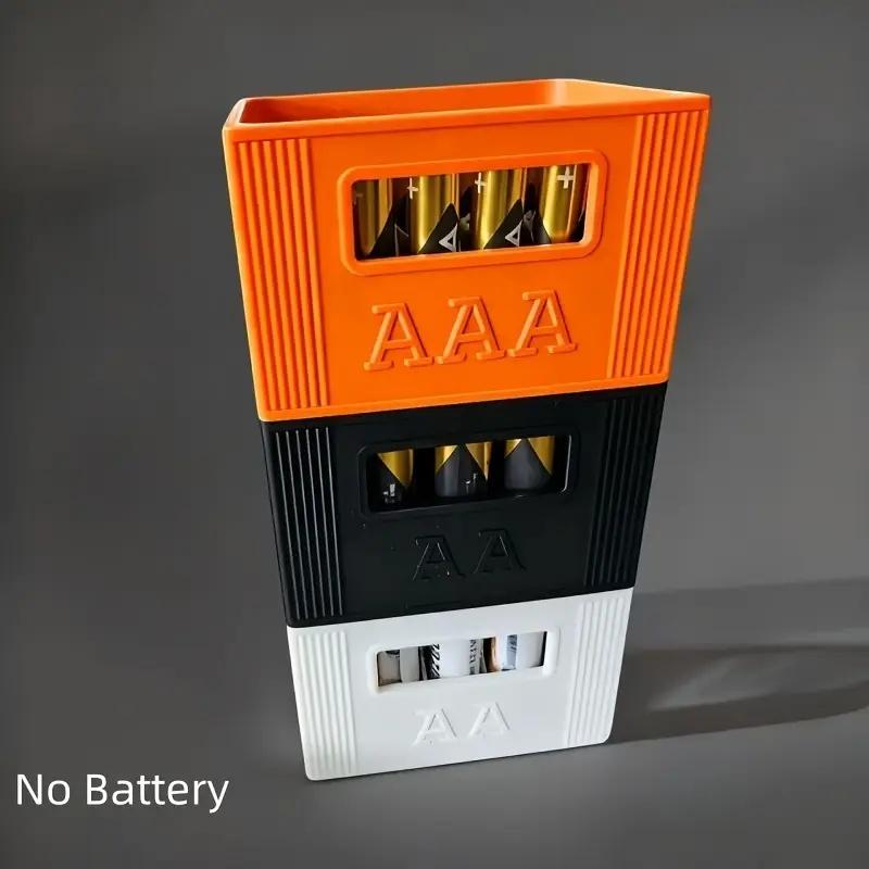 Складывающийся 3D-печатный бокс для хранения батареек AA/AAA, 30/20 отделений, большая вместимость, домашний органайзер и подарок