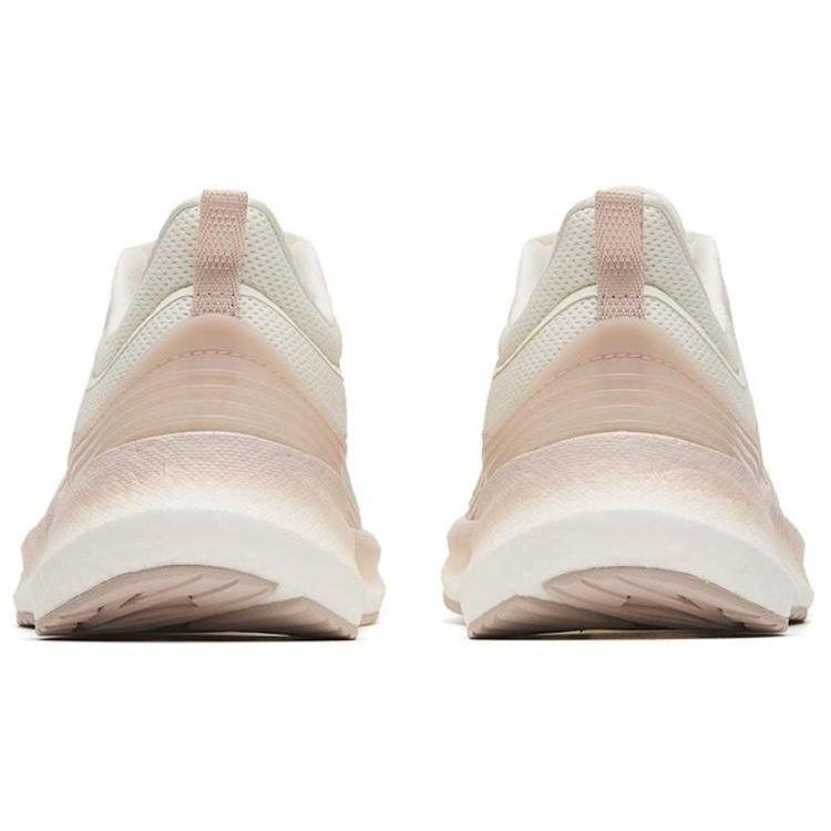 Anta Mars Foam Fabric TPU Wear-Resistant Breathable Low-Top Running Shoes Women Sneaker White Gray 122315585-4