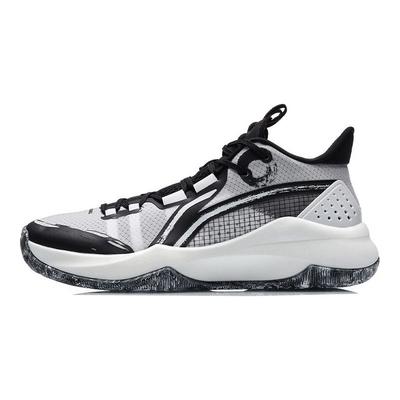 Кроссовки для баскетбола Li Ning Combat Low Shock Absorbing Non-Slip, износостойкие, мужские, черные, белые ABPR027-3