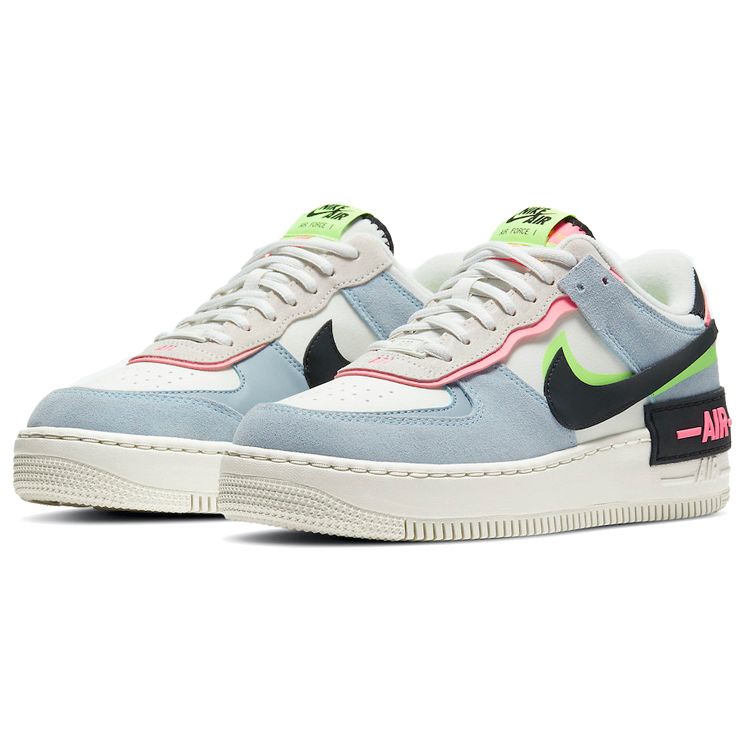 Nike Женские кроссовки Air Force 1 Shadow Sunset Pulse Blue Sail Light-Armory-Blue CU8591-101