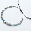 KND silver & turquoise beads bracelet