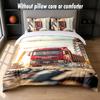 MAN Design Bed Bedding Set 1 Duvet Cover + 2 Pillowcases Soft Breathable Household Bed Linens