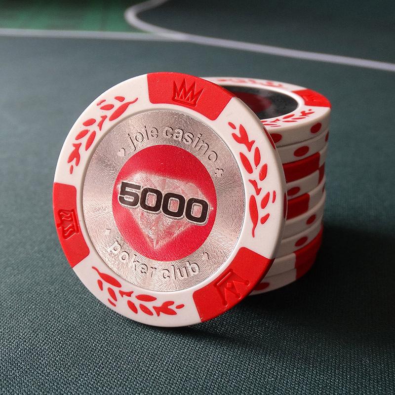 10Pcs 39Mm Texas Hold'Em Chips, Wheat Ear Clay Chips Texas Hold'Em Creative Chess And Card Room Poker Hall Poker Coin Table Game