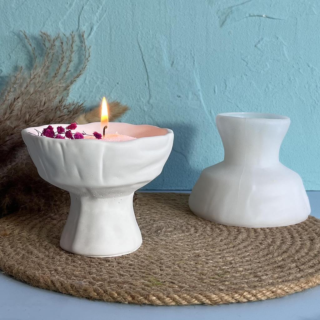 Tall Cup Silicone Mould Candle Cup Candle Jar Plaster Mould Resin Drip Moulds