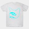 Футболка женская Cyclops Neon Cat Harajuku Print Kawaii футболка летняя женская футболка с коротким рукавом топ футболка